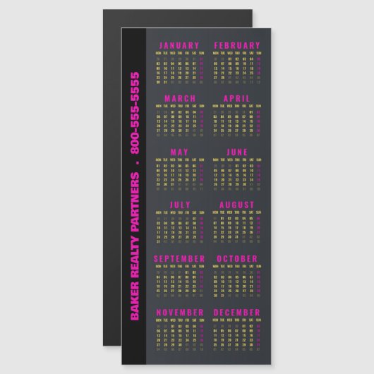 Magnetic 2023 magnetkarte (Vorne/Hinten)