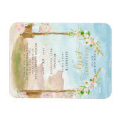 MAGNETIC Beach Coast Elopement Party laden Magnet (Horizontal)