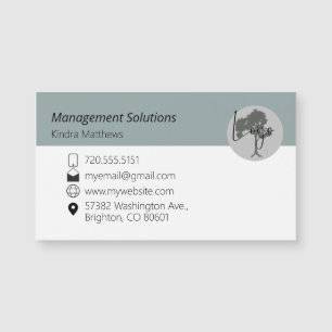 Magnetic Business Card Logo Magnetkarte