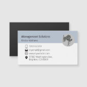 Magnetic Business Card Logo Magnetkarte (Vorne/Hinten)