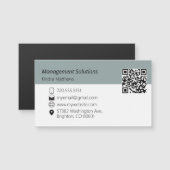 Magnetic Business Card QR Code Magnetkarte (Vorne/Hinten)