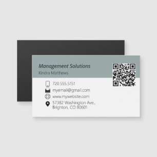 Magnetic Business Card QR Code Magnetkarte