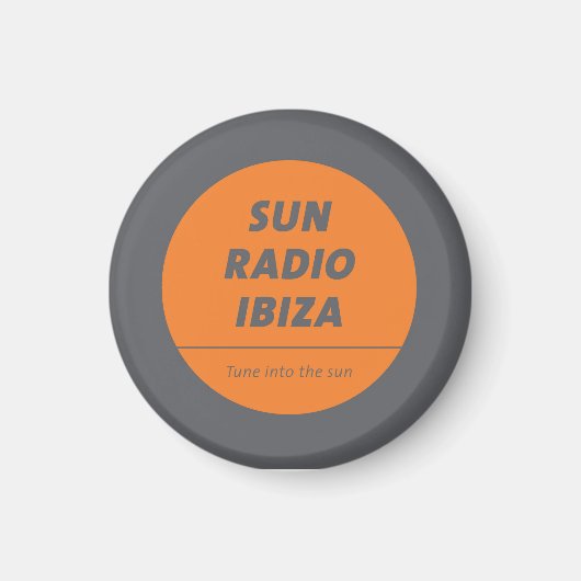 Magnetic Button by Sun Radio Ibiza Magnet (Vorne)