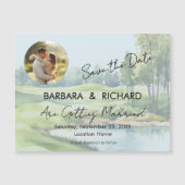 MAGNETIC CARD Golf Theme Wedding Save the Date Magnetkarte (Vorderseite)