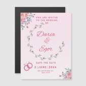 Magnetic Card Hochzeit speichern Sie das Datum Ein Magneteinladung (Vorne/Hinten)