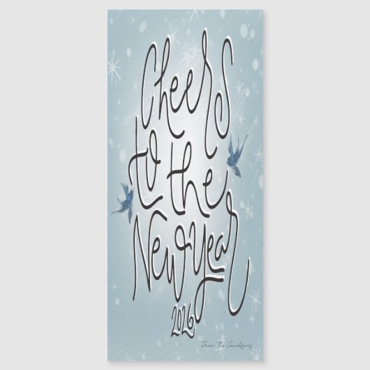 Magnetic Card new years Magnetkarte (Vorderseite)