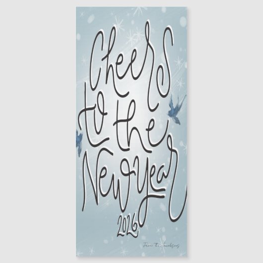 Magnetic Card new years Magnetkarte (Vorderseite)