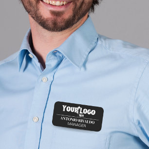 Magnetic Company Name Tag - Custom Employee Abzeic Namensschild