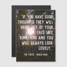 Magnetic Customizable Uplift Quote - Roald Dahl