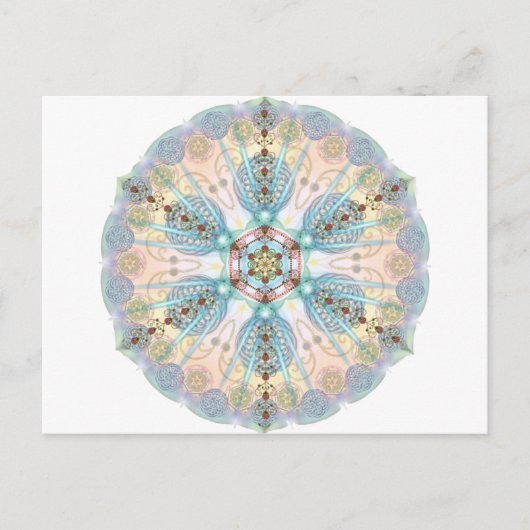 Magnetic Energy Mandala Postkarte (Vorderseite)