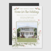 Magnetic Foto Weihnachten Neue Adresse Ankündigung (Vorne/Hinten)