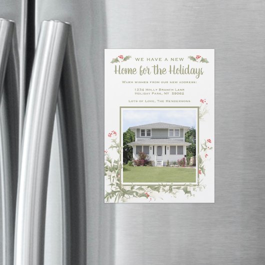 Magnetic Foto Weihnachten Neue Adresse Ankündigung