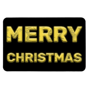 Magnetic Frohe Weihnachten in Gold Magnet