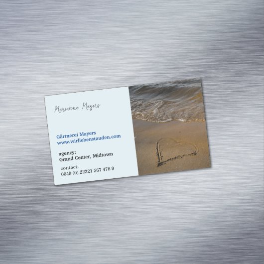 Magnetic, für Holistic & Wellness Practitioner Magnetische Visitenkarte (Beispiel)