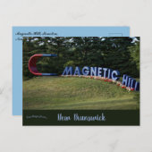 Magnetic Hill Moncton New Brunswick Canada Postkarte (Vorne/Hinten)