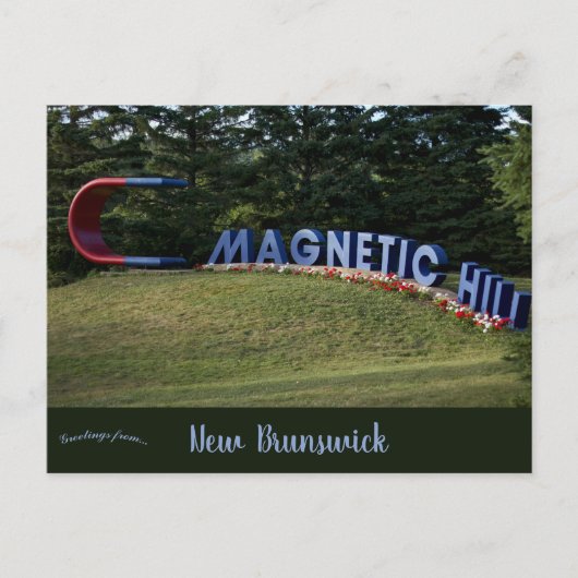 Magnetic Hill Moncton New Brunswick Canada Postkarte (Vorderseite)