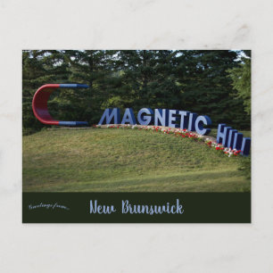 Magnetic Hill Moncton New Brunswick Kanada Postkarte