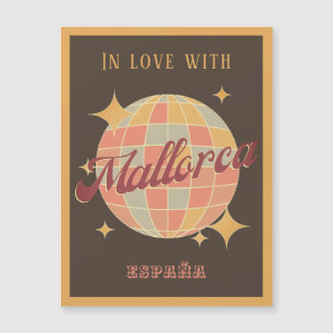 Magnetic Mallorca España Spanien Retro Postkarte