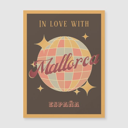 Magnetic Mallorca España Spanien Retro Postkarte (Vorderseite)