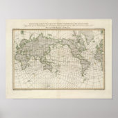 Magnetic Map of the World Poster (Vorne)
