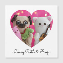 Magnetic Niedlich Elegante Minimalistisch Heart Fo