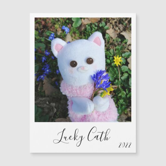 Magnetic Personalisiert Elegant Sofortfotokarte Magnetkarte (Vorderseite)