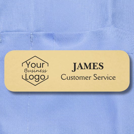 Magnetic Safety Button Gold-Logo für Mitarbeiter