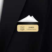 Magnetic Safety Button Gold-Logo für Mitarbeiter