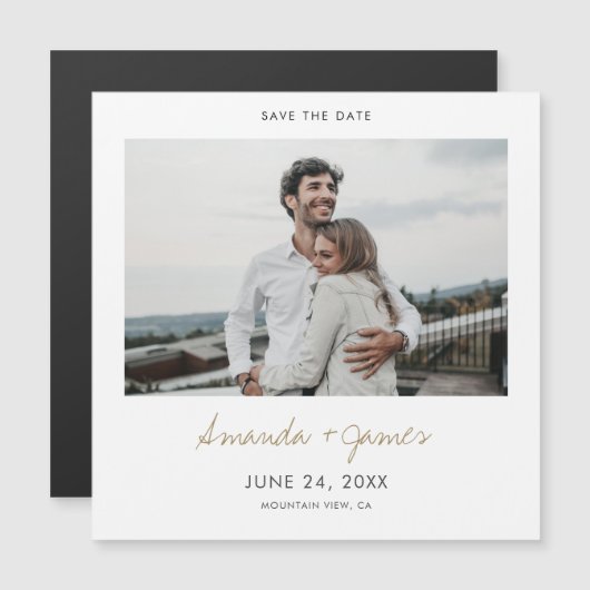 Magnetic Save the Dates Magnetkarte (Vorne/Hinten)