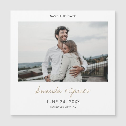 Magnetic Save the Dates Magnetkarte (Vorderseite)