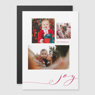 Magnetic Simple Joy Multi-Foto Ferienkarte Magnetkarte