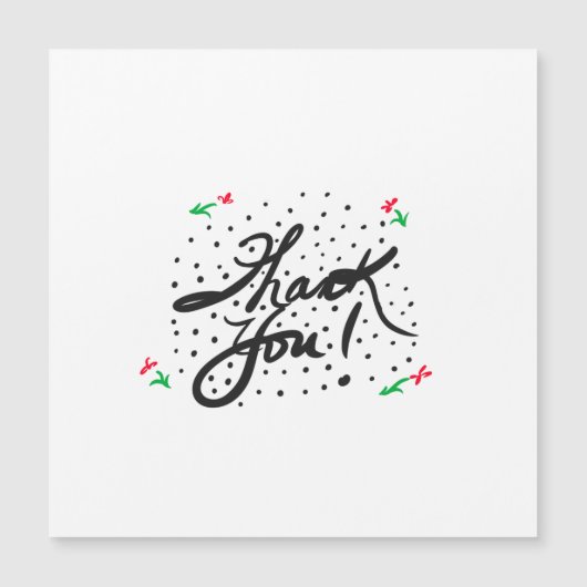 Magnetic Vielen Dank Magnetkarte (Vorderseite)