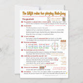 Magnetische BMJA-Regeln - der Gulash Magneteinladung (Vorderseite)