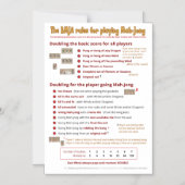 Magnetische BMJA-Regeln - Verdoppelung der Punktza Magneteinladung (Vorderseite)