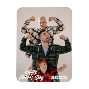 Magnetische Familienfotorahmen Vatertag-Foto Magnet