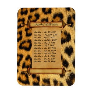 Magnetische Geburtstagsfamilien - Erinnerung indiv Magnet