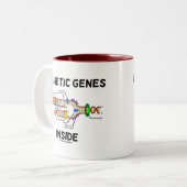Magnetische Gene im Inneren (DNA-Replikation) Zweifarbige Tasse (Vorderseite Links)