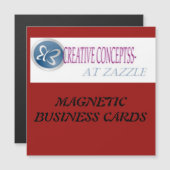 MAGNETISCHE    GESCHÄFTSKARTEN MAGNETKARTE (Vorne/Hinten)