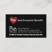 Magnetische Herzenergie Visitenkarte (Rückseite)