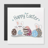 Magnetische Karte Conejito Ostern „Happy Easter " (Vorne/Hinten)