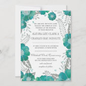 Magnetische Minze Vintage Typografie Magneteinladung (Vorderseite)