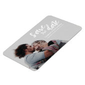 "Magnetische Momente" Chic Save the Date Personali Magnet (Linke Seite)