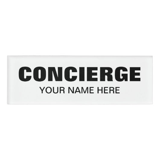 Magnetische Namensschilder für Concierge oder Haus Namenschild (Vorderseite)