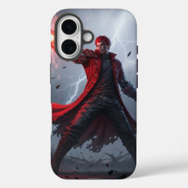 Magnetische Rebellion: Rothaariger Outlaw-Fall iPhone 16 Hülle