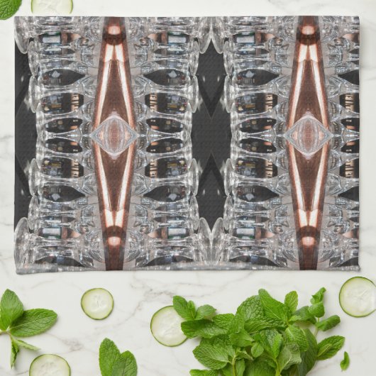 Magnetische Richtung blühen Geschirrtuch (Gefaltet)