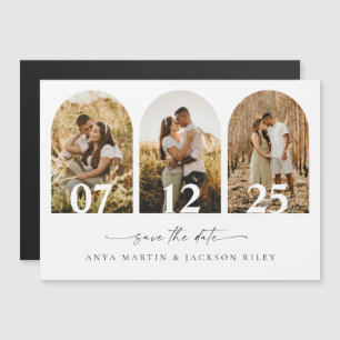 Magnetische Save the Date-Hochzeitarkopkarte Magnetkarte
