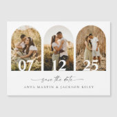 Magnetische Save the Date-Hochzeitarkopkarte Magnetkarte (Vorderseite)