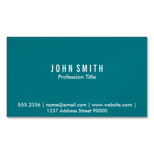 Magnetische Visitenkarte (aqua)