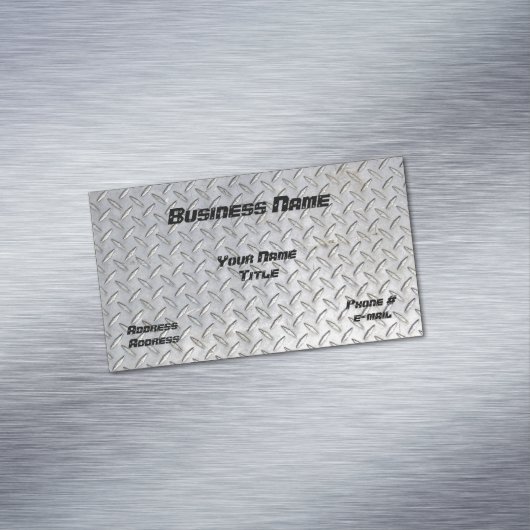 Magnetische Visitenkarte des (Beispiel)