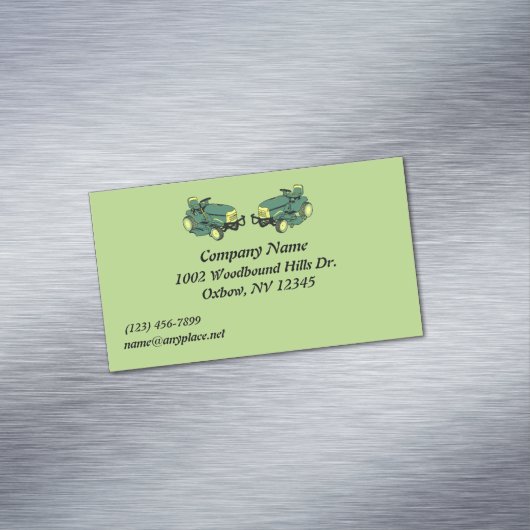 Magnetische Visitenkarte für das Versorgungsuntern (Beispiel)